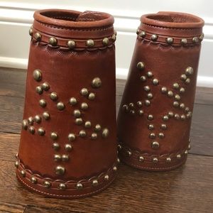 Western / Cowboy Leather Wrist Cuffs